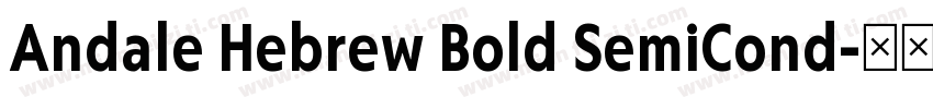 Andale Hebrew Bold SemiCond字体转换